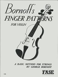 Bornoff's Finger Patterns Violin string method book cover